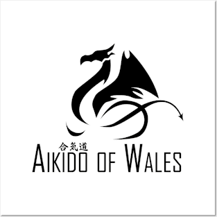 Aikido of Wales (Black) Posters and Art